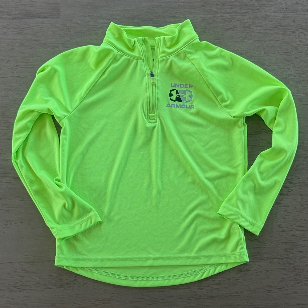 Under Armour Bright Green Quarter-Zip Top